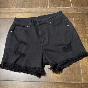 Amazon Distressed Black Jean Shorts